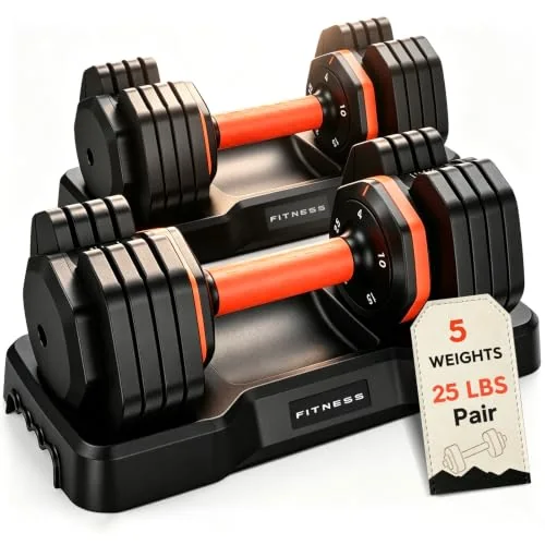 FEIERDUN DB3 Adjustable Dumbbells – Cute Pink · 10 lb each: Just 1S & Quick Adjustment