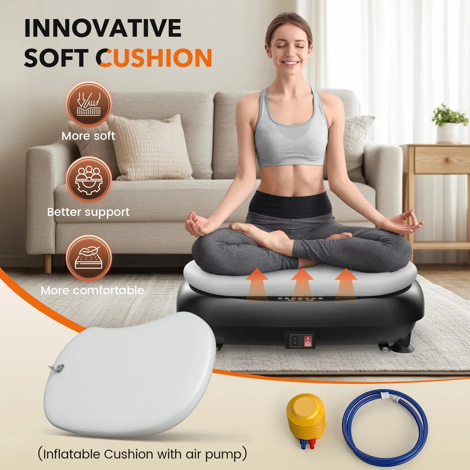 Assisted 2-in-1 Vibration Plate – Target Your Back Muscles