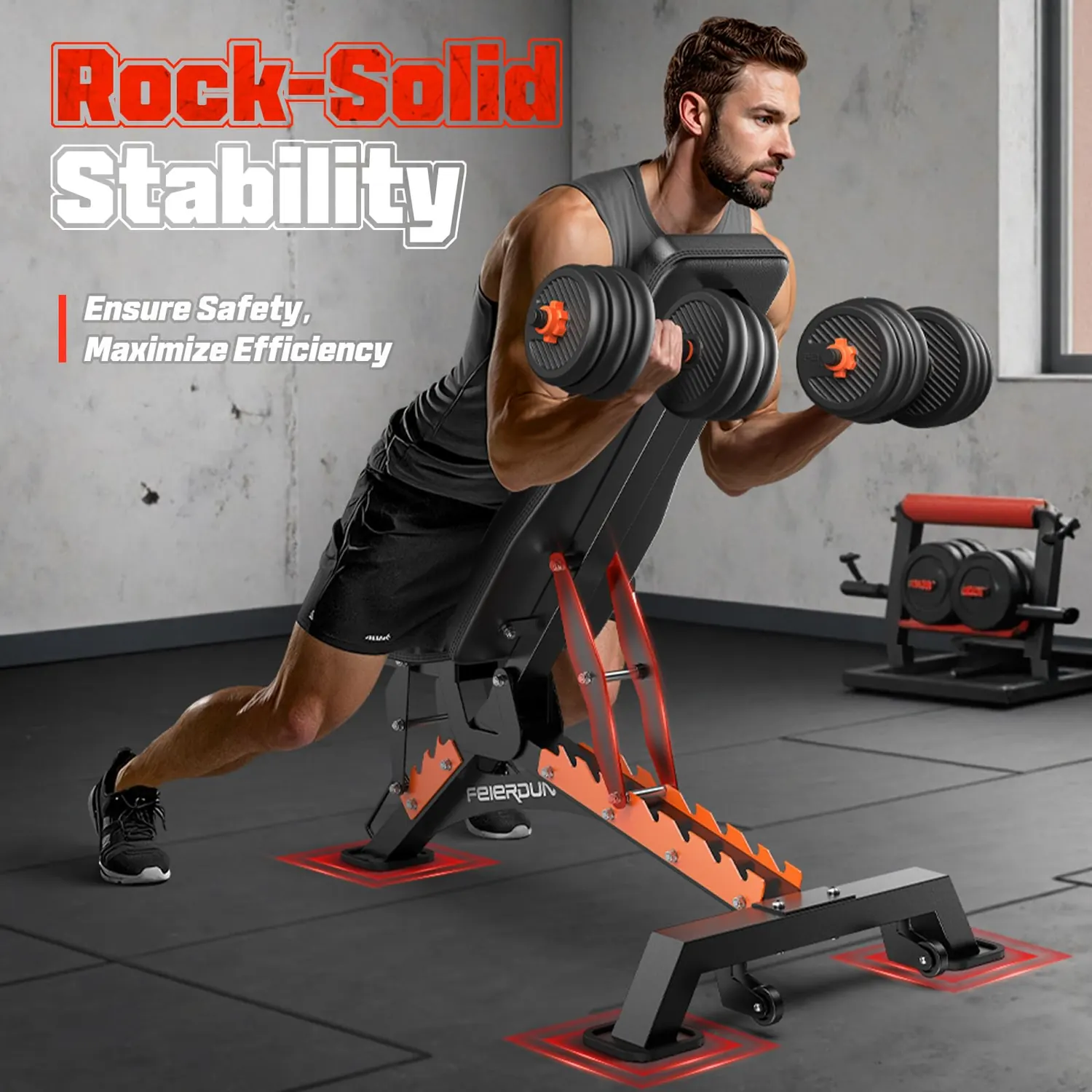 Adjustable Weight Bench – Rock-Solid Stability