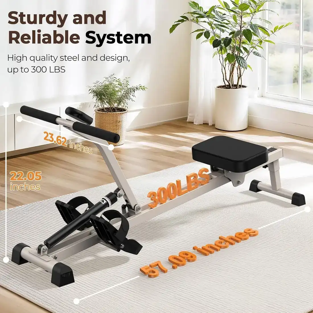 Hydraulic Rowing Machine – Ergonomic Comfort