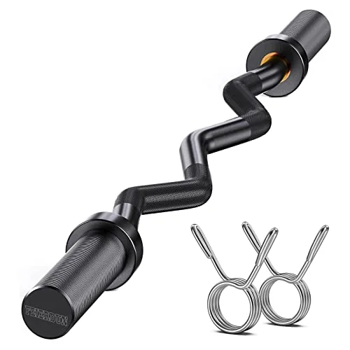 Olympic EZ Curl Bar – 390LBS Capacity
